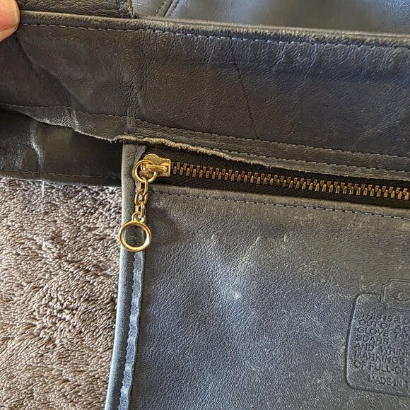 Coach 4082 Soho Duffle Tote Navy Leather Shoulder Bag Vintage USA Authenticated - Picture 15 of 16